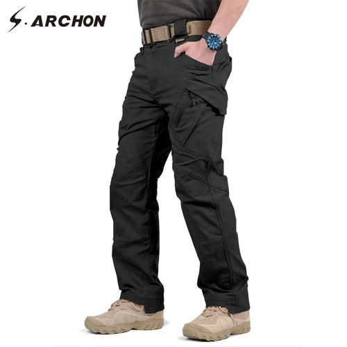S.ARCHON IX9 City Military Tactical Cargo Pants Men SWAT Combat Army Trousers Male Casual Many Pockets Stretch Cotton Pants